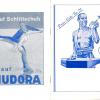 kaft catalogus ca.1950 schaatsenfabriek Hudora, Radevormwald / Remscheid