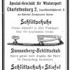 Advertentie 1908 van schaatsenverkopr M. Rochtlitz&Co, Berlin / Charlottenburg