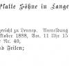 Patentaanvraag 1888 beeldmerk schaatsenmaker E. PLatte&Söhne, Langenhans (Duitsland)