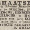 Advertentie 1849 schaatsenverkoper J. Draijer, Amsterdam
