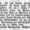 Vermelding 1881 oprichting firma schaatsenmakers Gebr.Göbel, Remscheid