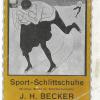 Affiche ca.1906 schaatsenmaker J.H. Becker, Cöln (Duitsland)