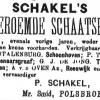 Advertentie 1894 schaatsenmaker P. Schakel, Polsbroek