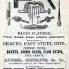 Advertentie 1851 schaatsenmaker D. Flather, Sheffield (Engeland)