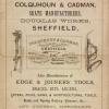 Prijslijst ca.1885 schaatsenmaker Colquhoun&Cadman, Sheffield (Engeland)