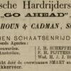 Nederlandse advertentie 1887 schaatsen Colquhoun&Cadman, Sheffield (Engeland)