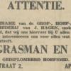 Advertentie 1932 overname smederij door T. Grasman, Apeldoorn