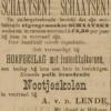 Advertentie 1890 schaatsenmaker A. van der Lende, Wolvega