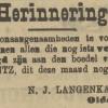 Advertentie 1903 smid N.J. Langenkamp, Oldemarkt