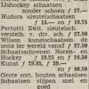 Advertentie 1950 Pertutti schaatsen verkoper Mentora Sport, Rotterdam