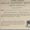Advertentie Ankle Support Skates skating factory Barney&Berry, Springfield (USA)