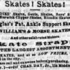 Advertentie 1865 schaatsenfabriek Douglas Rogers&Co, Norwich (Connecticut USA)