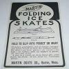 Advertentie 1906 schaatsenmaker  Martin Skate Co, Boston (Massachusetts USA)