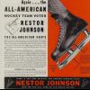 Advertentie ca.1925 schaatsenmaker Nestor Jonson, Chicago (Illinois USA)