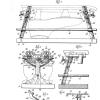 Tekening patent 1930 slijpapparaat schaatsenmaker Alfred K. Johnson, Chicago (Illinois USA)