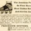 Advertentie 1862 schaatsenverkoper Frederick Stevens, New York en Boston (USA)