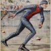 IJzeren reclamebord 1916 schaatsenmaker A.G. Spalding&Bros., Chicago en New York (USA)