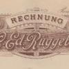 Brievenhoofd rekening 1904 schaatsenfabriek C.Ed. Rüggeberg, Remscheid (Duitsland)