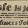 Advertentie 1929 schaatsenmaker Emil Katschner, Police nad Metují (Tsjechië)