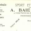 Brievenhoofd 1929 schaatsenverkoper BAIE-DE SANY SPORTS, St.Gilles (België)