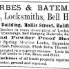 Advertentie 1863 Forbes&Bateman, Halifax, Nova Scotia (Canada)