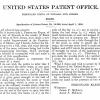 Patent 1856 schaatsenmaker F.Klein, Newark (New Jersey USA)