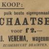 Advertentie 1906 schaatsenmaker IJ.Venema, Drachten