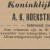 Advertentie 1907 schaatsenmaker H.ter Brugge, Almelo