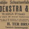 Advertentie 1914 schaatsenmaker H.ter Brugge, Almelo
