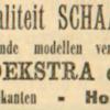 Advertentie 1904 schaatsenmaker A.Hoekstra, Hommerts