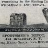 Advertentie 1862 schaatsenmaker A. Woodham, New York (NY, USA)