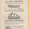 Advertentie 1862 schaatsenverkoper J.E. Bassett&Co, New Haven (Connecticut, USA)