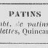 Advertentie 1861 schaatsenmaker Fayolle, Parijs (Frankrijk)