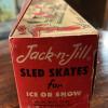 Doos Oefenschaats JACK-N-JILL schaatsenmaker Globe-Union Mfg Company, Milwaukee, Winconsin  (USA)