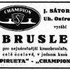 Advertentie 1941 schaatsenmaker USO Satora, Uherský Ostroh  (Tsjechië)