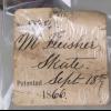 Label Schaats patent 1866 schaatsenmaker M. Fleisher, Philadelphia (Pennsylvania, USA)