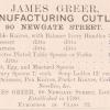 Advertentie 1862 schaatsenmaker J. Greer, Londen (Engeland)