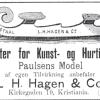 Advertentie 1887 schaatsenmaker L.H. Hagen, Oslo (Noorwegen)