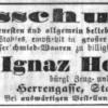 Advertentie 1865 schaatsenmaker I. Heiss senior, Graz (Oostenrijk)