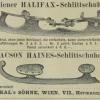 Advertentie 1887 schaatsenmaker G.Kral&Söhne, Wenen (Oostenrijk)