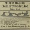 Advertentie 1888 schaatsenmaker G.Kral&Söhne, Wenen (Oostenrijk)