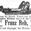 Advertentie 1867 schaatsenmaker Franz Reh, Wenen (Oostenrijk)