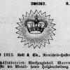 Logo 1915 schaatsenmaker Koll&Cie, Remscheid (Duitsland)