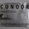 Etiket Niconoor schaatsenverkoper Nijdam Sport BV, Heerenveen