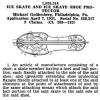 Patent 1931 Michael Goldenberg, schaatsenmaker Brooks, Philadelphia, Pennsylvania (USA)