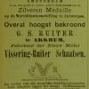 Advertentie 1895 schaatsenmaker G.S. Ruiter, Akkrum