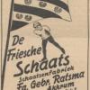 Advertentie 1935 schaatsenmaker Gebr. Ratsma, Akkrum
