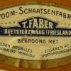 Etiket schaatsenmaker T. Faber, Beetsterzwaag