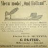 Advertentie 1903 schaatsenmaker G.S. Ruiter, Bolsward