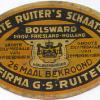 etiket schaatsenmaker Ruiter, Bolsward